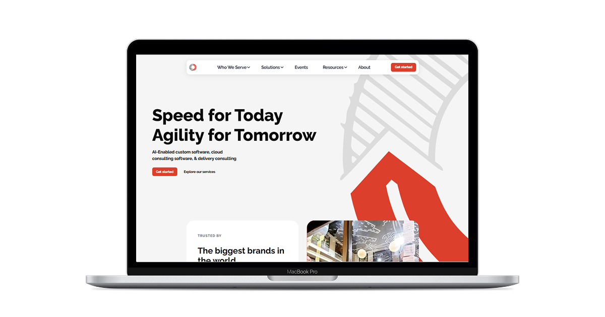 The relaunched Sketch Development homepage shown on a laptop